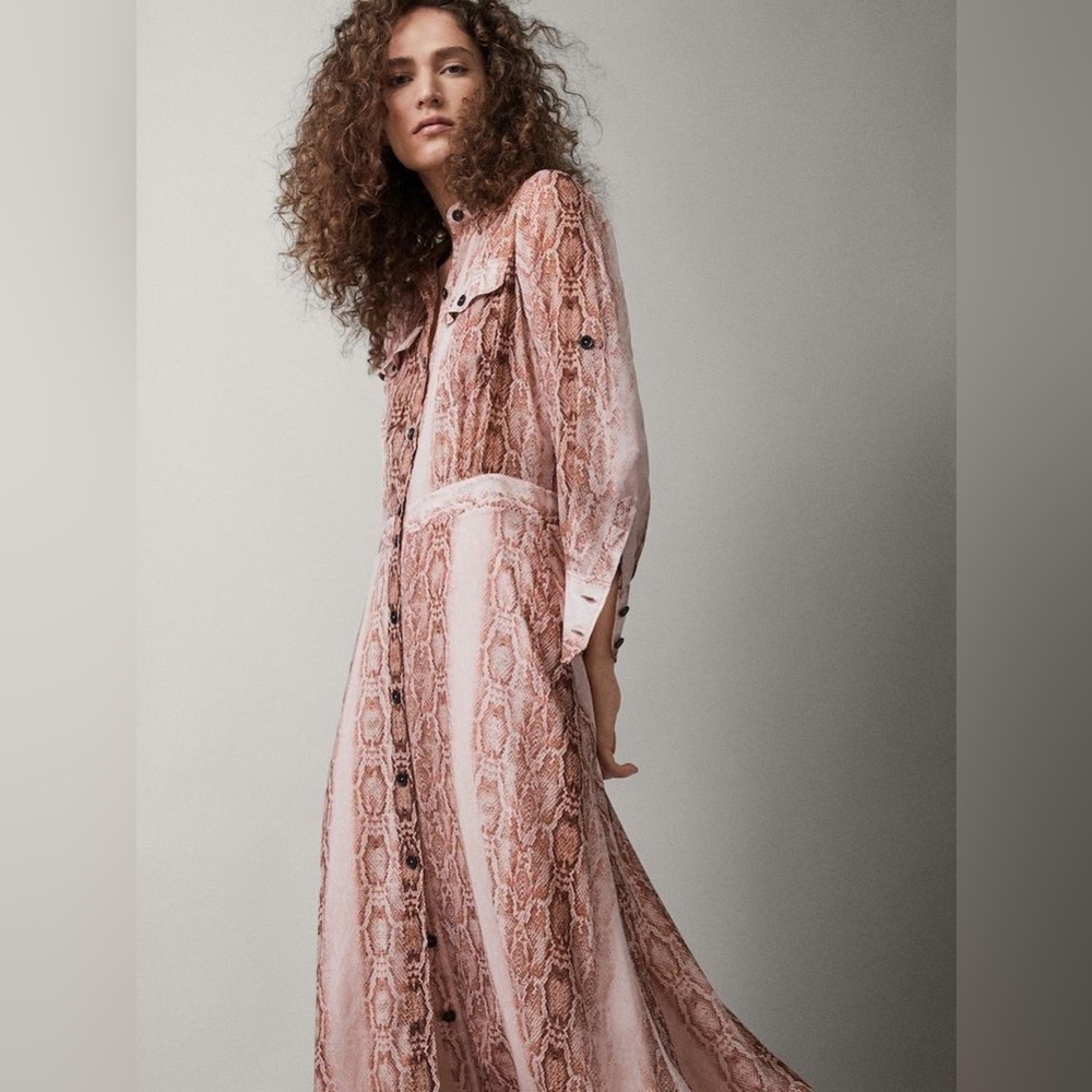 - Massimo Dutti Snake Print Dress